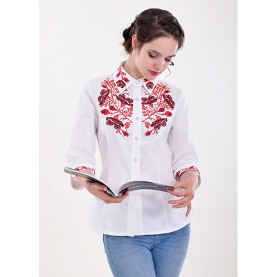 Embroidered blouse "Poppy Grace 2"